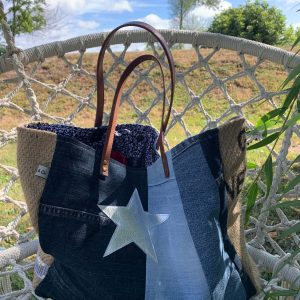1- Cabas Sardine & Cie Collection Jean/Jute